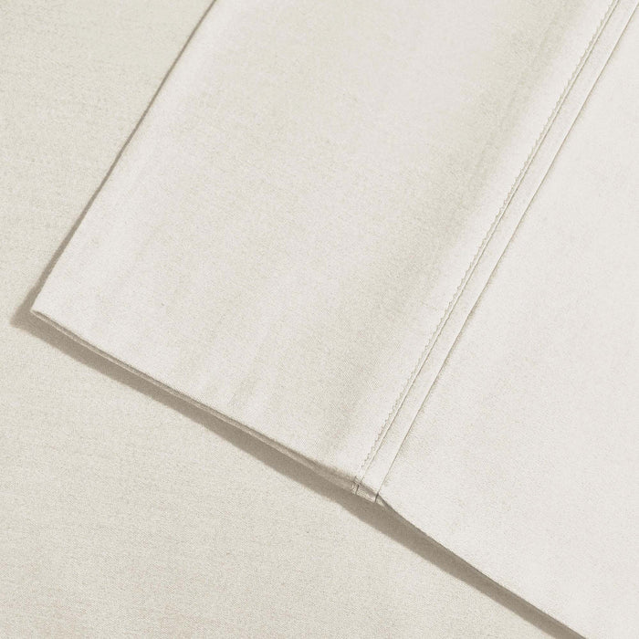 800 Thread Count Cotton Blend Solid Deep Pocket Sheet Set - Ivory
