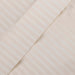 Egyptian Cotton 300 Thread Count 2 Piece Striped Pillowcase Set - Ivory