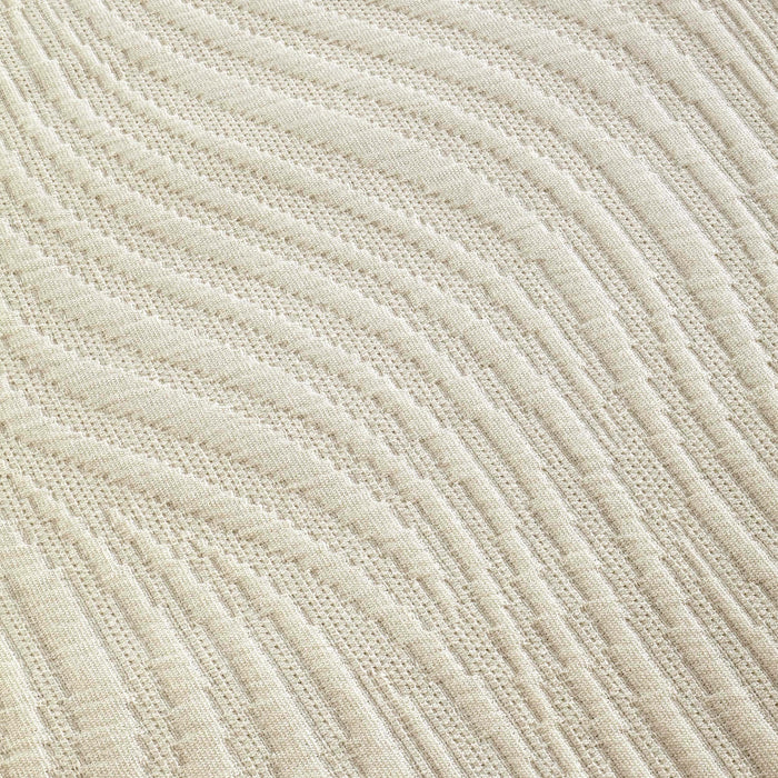 Cascade Cotton Jacquard Matelassé 3-Piece Bedspread Set - Ivory