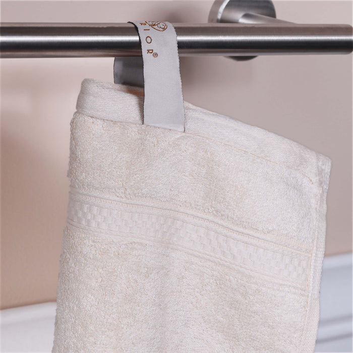 Rayon from Bamboo Blend Solid 6 Piece Hand Towel Set - Ivory