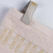 Larissa Cotton Geometric Embroidered Jacquard Border 6 Piece Towel Set - Ivory