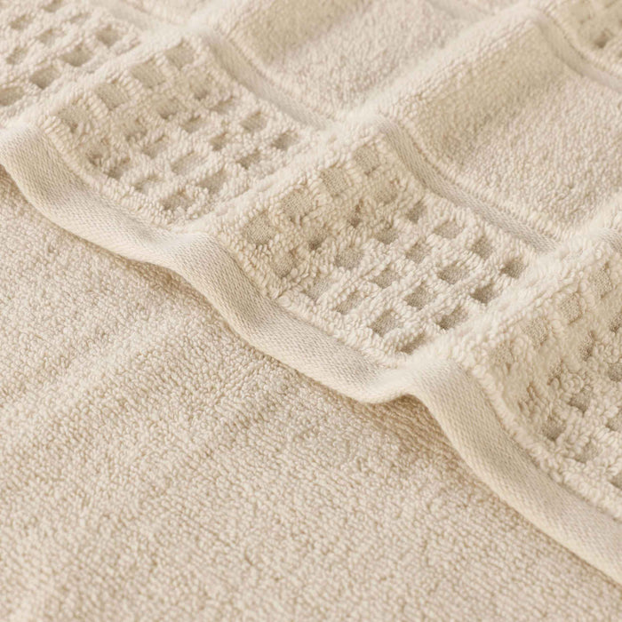 Zero Twist Cotton Waffle Honeycomb Soft Absorbent Hand Towel Set of 6