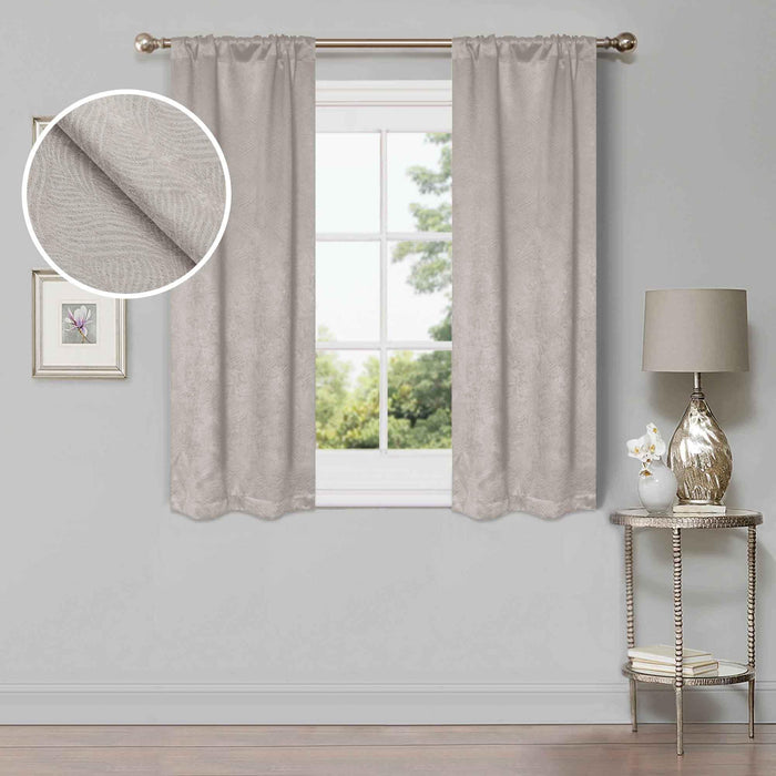 Waverly Modern Washable Room Darkening Blackout Curtain Panel Set