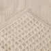 Zero Twist Cotton Waffle Honeycomb Plush Soft Absorbent Bath Towel Set of 3 - Ivory
