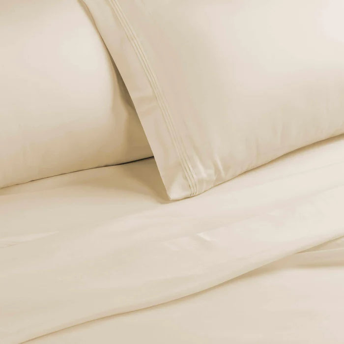 1500 Thread Count Egyptian Cotton Deep Pocket Bed Sheet Set - Ivory