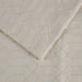Remi Cotton Blend Jacquard Woven Geometric Fringe Bedspread Set - Ivory