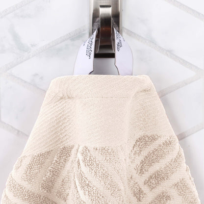 Basketweave Egyptian Cotton Jacquard 3 Piece Assorted Towel Set - Blue Nile Mills