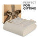 Cotton All Season Diamond Bed Blanket & Sofa Throw - Ivory