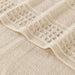 Zero Twist Cotton Waffle Honeycomb Plush Soft Absorbent 12-Piece Towel Set - Ivory
