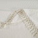 Remi Cotton Blend Jacquard Woven Geometric Fringe Bedspread Set - Ivory