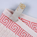 Athens Cotton Greek Scroll and Floral 3-Piece Assorted Towel Set  - Ivory-Coral