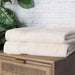 Egyptian Cotton Solid 2 Piece Bath Sheet Towel Set - Ivory