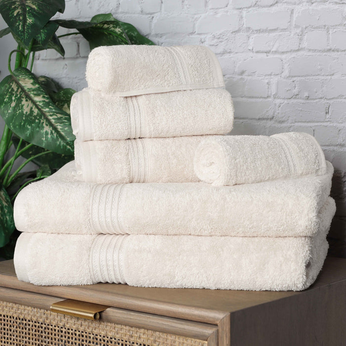 Heritage Egyptian Cotton 6 Piece Solid Towel Set