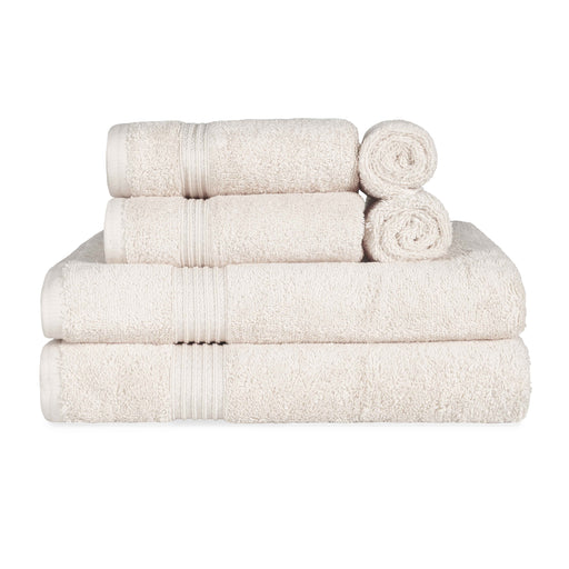 Heritage Egyptian Cotton 10 Piece Face Towel Set - Ivory