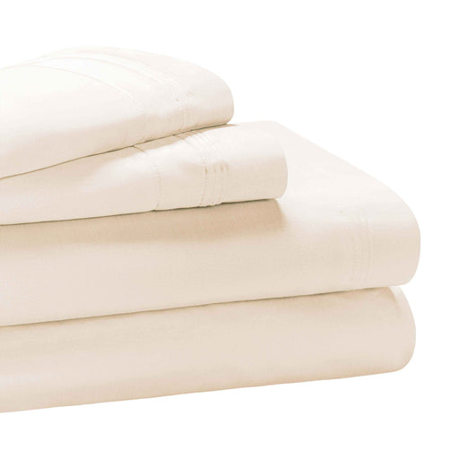 Egyptian Cotton 650 Thread Count Deep Pocket Sheet Set - Ivory