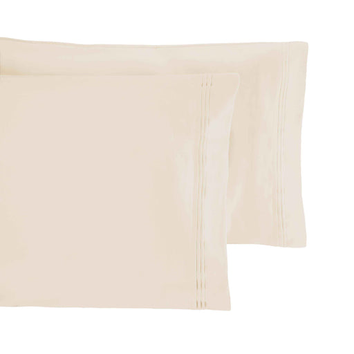 650 Thread Count Egyptian Cotton Solid Pillowcase Set - Ivory