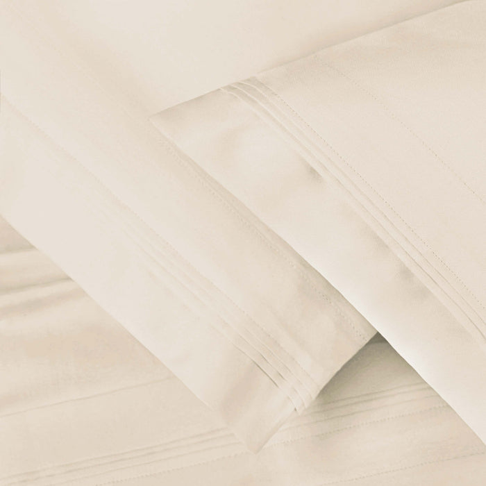 Egyptian Cotton 650 Thread Count Deep Pocket Sheet Set - Ivory