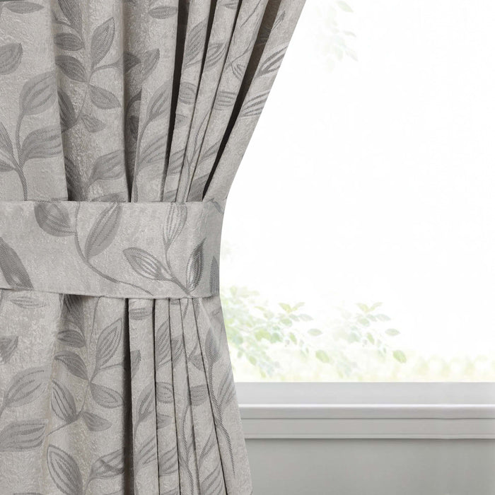 Leaves Machine Room Darkening Blackout Curtains, Set of 2