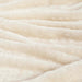 Classic Solid Fleece Plush Medium Weight Fluffy Soft Blanket - Ivory