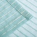 Jackson Striped Sheer Window Curtain Panels, Set of 2 - Baby Blue