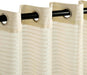 Jackson Striped Sheer Window Curtain Panels, Set of 2 - Ivory