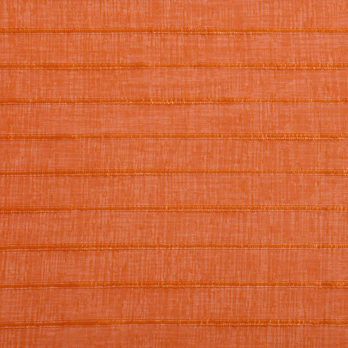 Jackson Striped Sheer Window Curtain Panels, Set of 2 - Orange