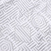 Cotton Modern Geometric Jacquard Plush Face Towel Washcloth Set of 12 - Platinum
