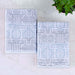 Cotton Modern Geometric Jacquard Plush Absorbent Bath Sheet Set of 2 - Blue
