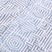 Cotton Modern Geometric Jacquard Plush Absorbent 3 Piece Towel Set - Blue