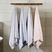 Cotton Modern Geometric Jacquard Plush Absorbent 9 Piece Towel Set 
