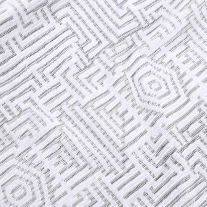 BNM Jasper Cotton Geometric Jacquard Plush Bath Towel Set 2-Piece