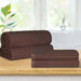 Soho Ribbed Textured Cotton Ultra-Absorbent Bath Sheet / Bath Towel Set - Java