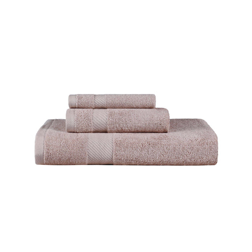 Kendell Egyptian Cotton Quick Drying 3 Piece Towel Set - Fawn