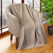 All-Season Chevron Cotton Bed Blanket & Sofa Throw - Khaki