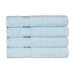 Egyptian Cotton 4 Piece Solid Bath Towel Set - LightBlue
