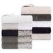 Lodie Cotton Plush Jacquard Solid and Two-Toned Hand Towel Set of 6