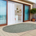 Reversible Braided Area Rug Two Tone Indoor Outdoor Rugs - Lagoon Breeze/White