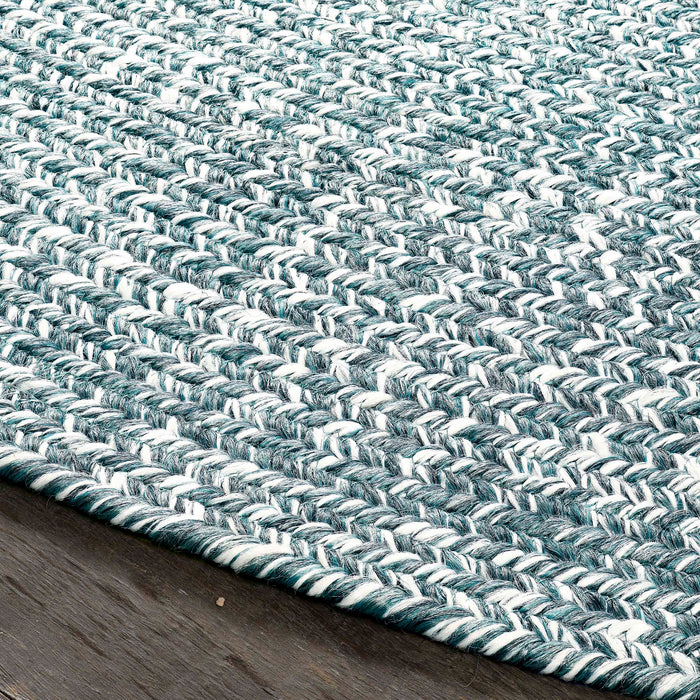 Reversible Braided Area Rug Two Tone Indoor Outdoor Rugs - LagoonBreeze