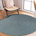 Bohemian Indoor Outdoor Rugs Solid Braided Round Area Rug - LagoonBreeze