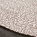 Reversible Braided Area Rug Two Tone Indoor Outdoor Rugs - Latte