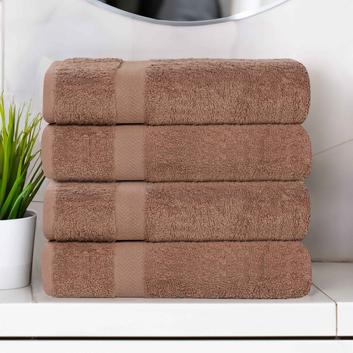 Franklin Cotton Eco Friendly 4 Piece Bath Towel Set