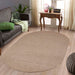 Classic Braided Area Rug Indoor Outdoor Rugs Oval - Latte