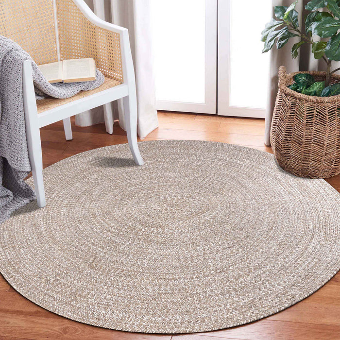 Reversible Braided Area Rug Two Tone Indoor Outdoor Rugs