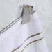 Turkish Cotton Ultra-Plush Solid 2-Piece Highly Absorbent Bath Sheet Set - White/Latte