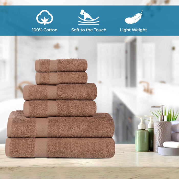 Frankly Eco Friendly Cotton 6 Piece Towel Set