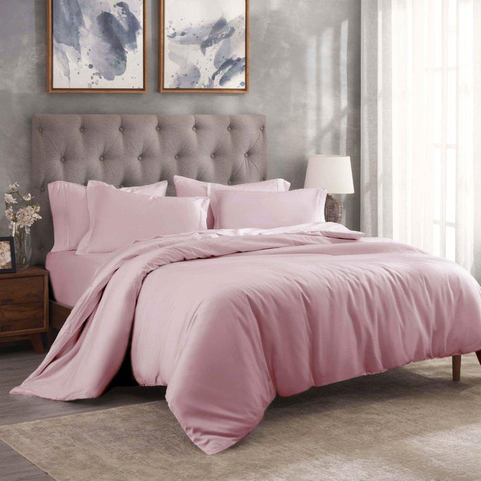 Egyptian Cotton 300 Thread Count Solid Duvet Cover Set