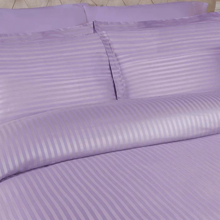 Egyptian Cotton 300 Thread Count Striped Duvet Cover Set