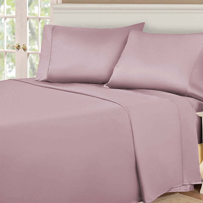 Egyptian Cotton 530 Thread Count Solid Sheet Set - Lavender