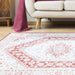 Layland Modern Abstract Polyester Indoor Area Rug - Rust