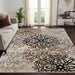 Leigh Traditional Floral Scroll Indoor Area Rugs or Runner Rug - Beige